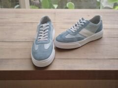 Hakiki Deri Casual  Mavi Erkek Spor Ayakkabısı