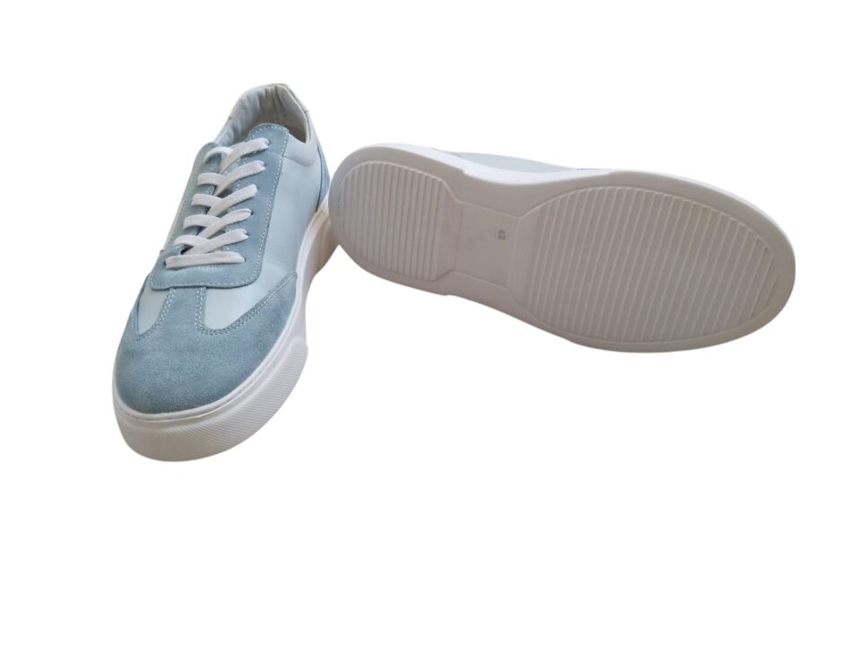 Hakiki Deri Casual  Mavi Erkek Spor Ayakkabısı