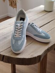 Hakiki Deri Casual  Mavi Erkek Spor Ayakkabısı