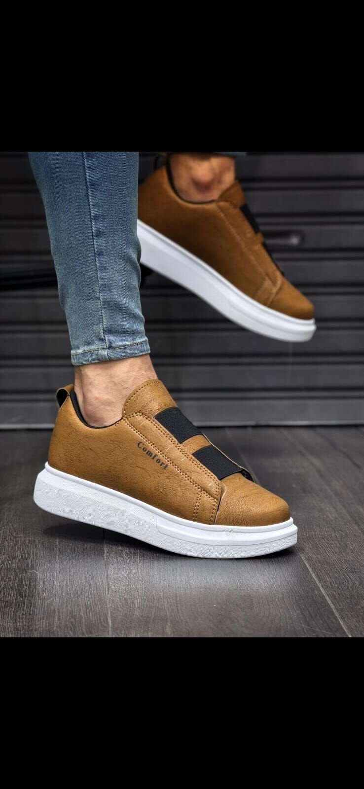 Comfort Erkek  Casual Kahverengi Ayakkabı