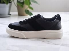 Hakiki Deri Siyah Casual Erkek Ayakkabısı