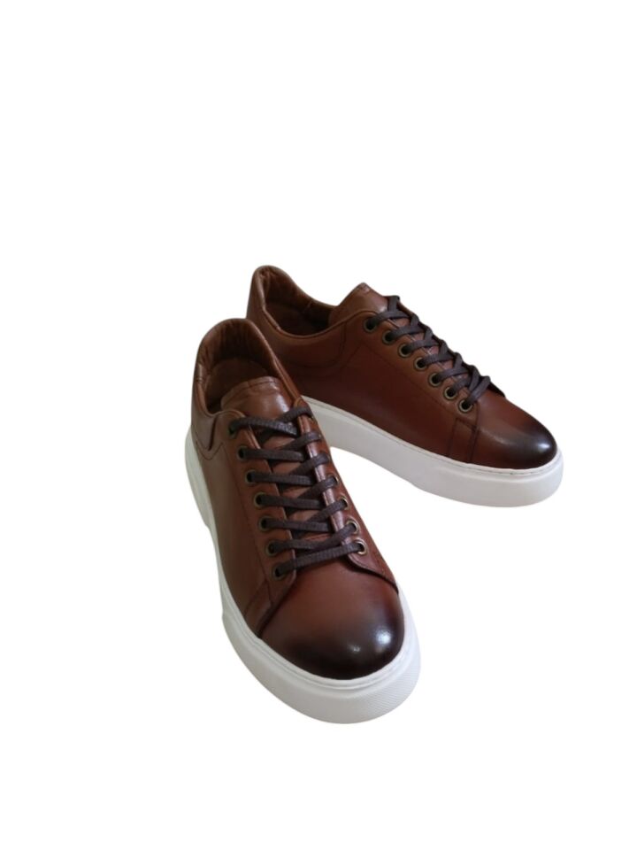 Hakiki Deri Kahverengi Casual Erkek Ayakkabısı