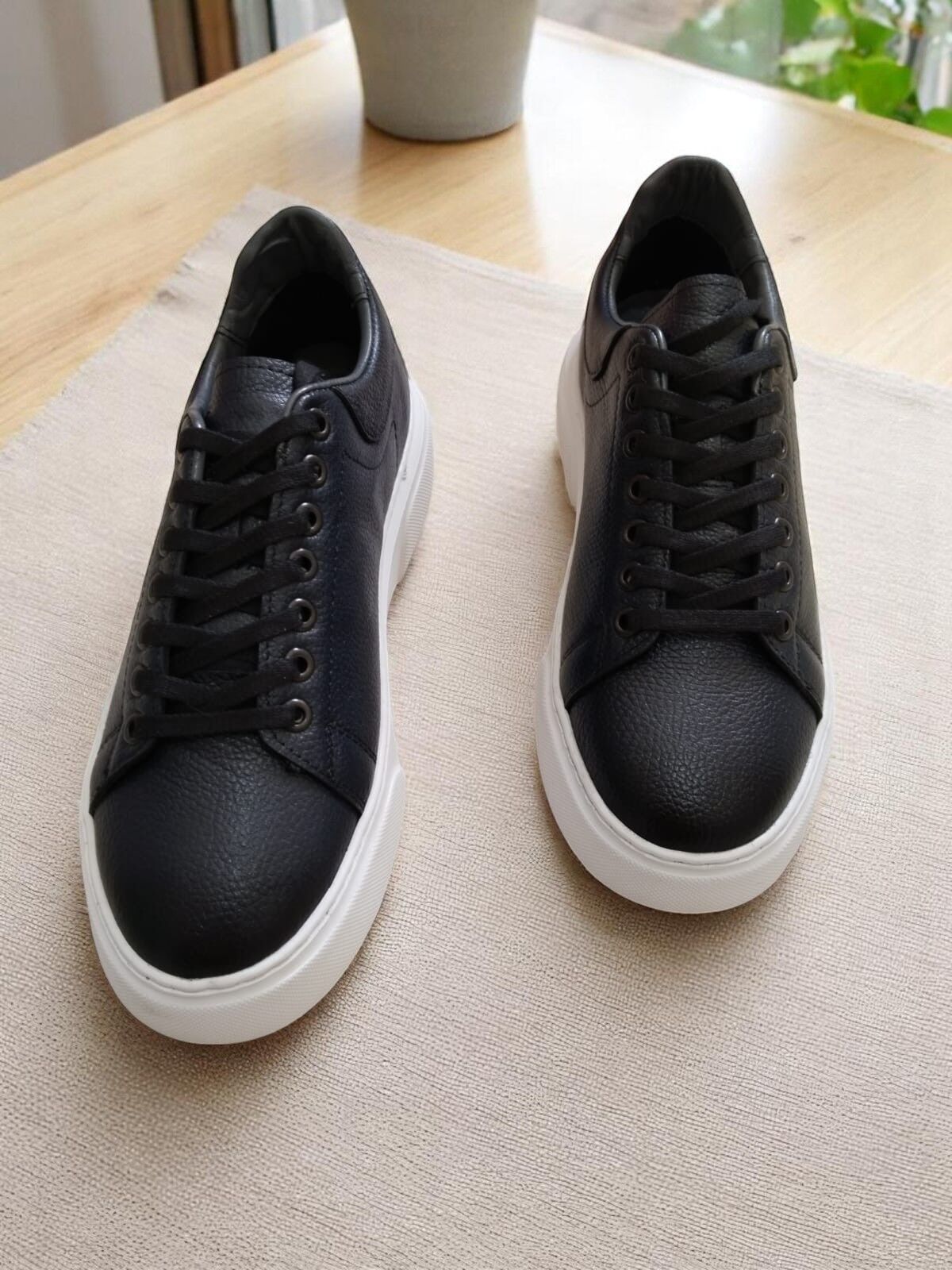 Lacivert Hakiki Deri Erkek Casual Ayakkabı