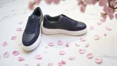 Hakiki Deri Erkek Casual Ayakkabı - Mavi