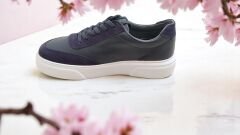 Hakiki Deri Erkek Casual Ayakkabı - Mavi