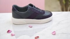 Hakiki Deri Erkek Casual Ayakkabı - Mavi