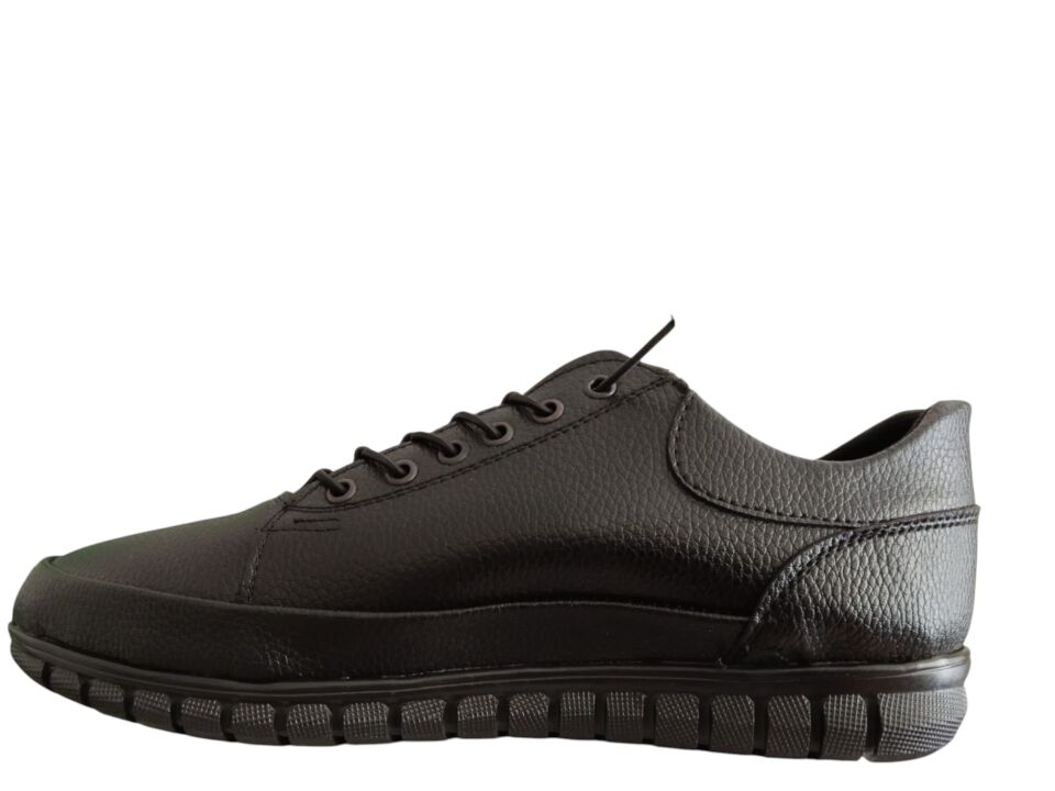 Erkek Siyah Vegan Deri Ayakkabı