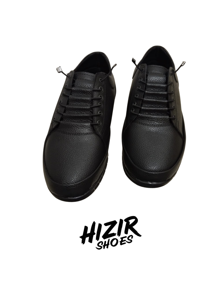 Erkek Siyah Vegan Deri Ayakkabı