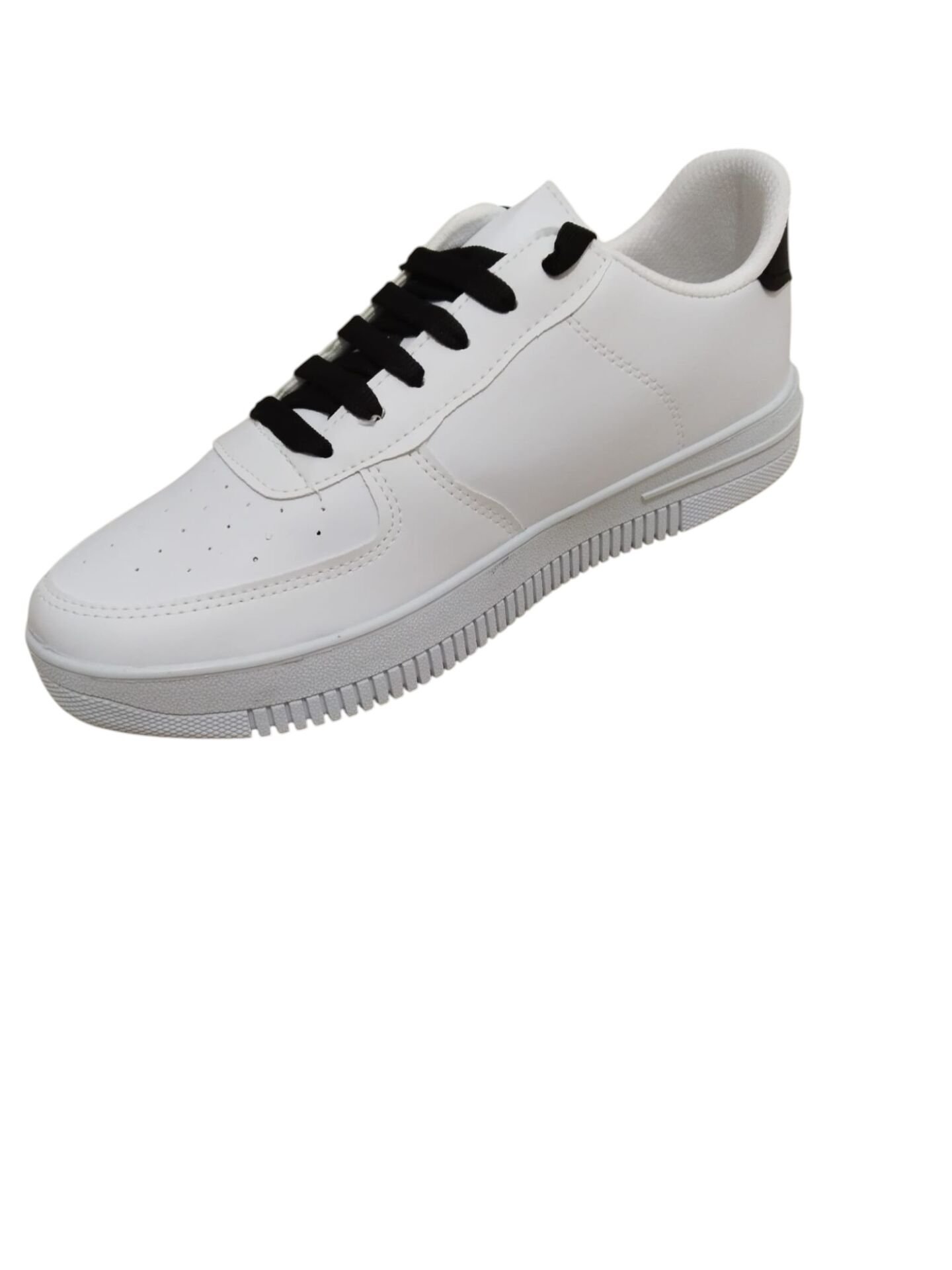 Erkek Beyaz Siyah Spor Ayakkabı