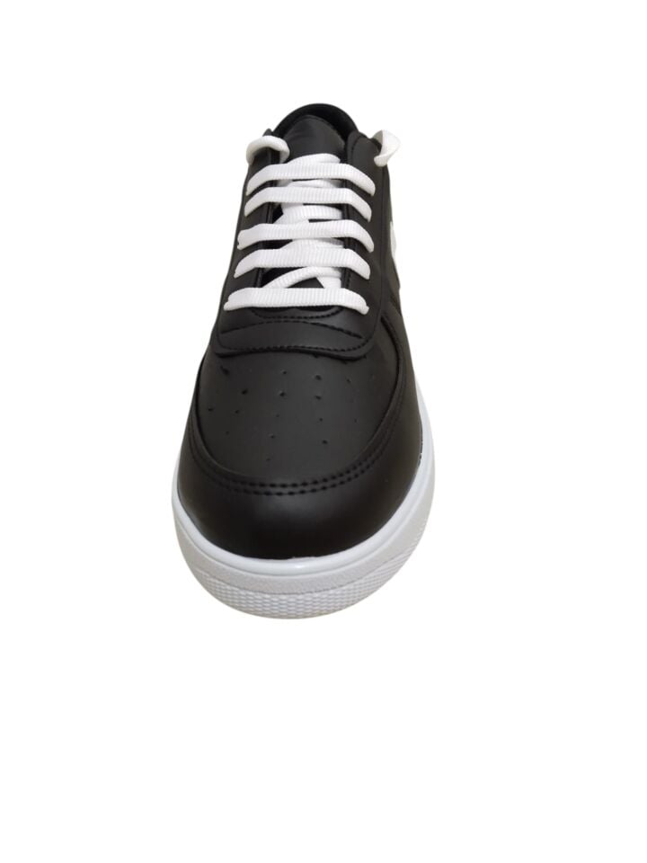 Erkek Siyah Beyaz Spor Ayakkabısı