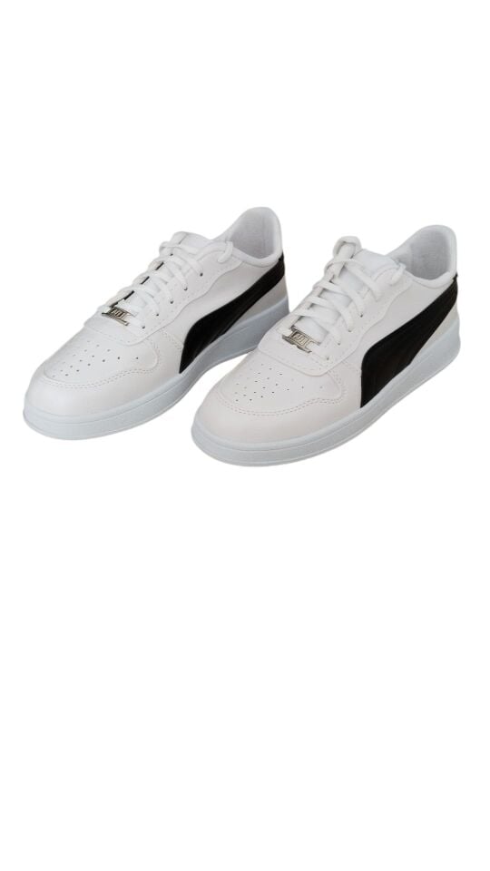 Erkek Beyaz Siyah Günlük Spor Ayakkabısı