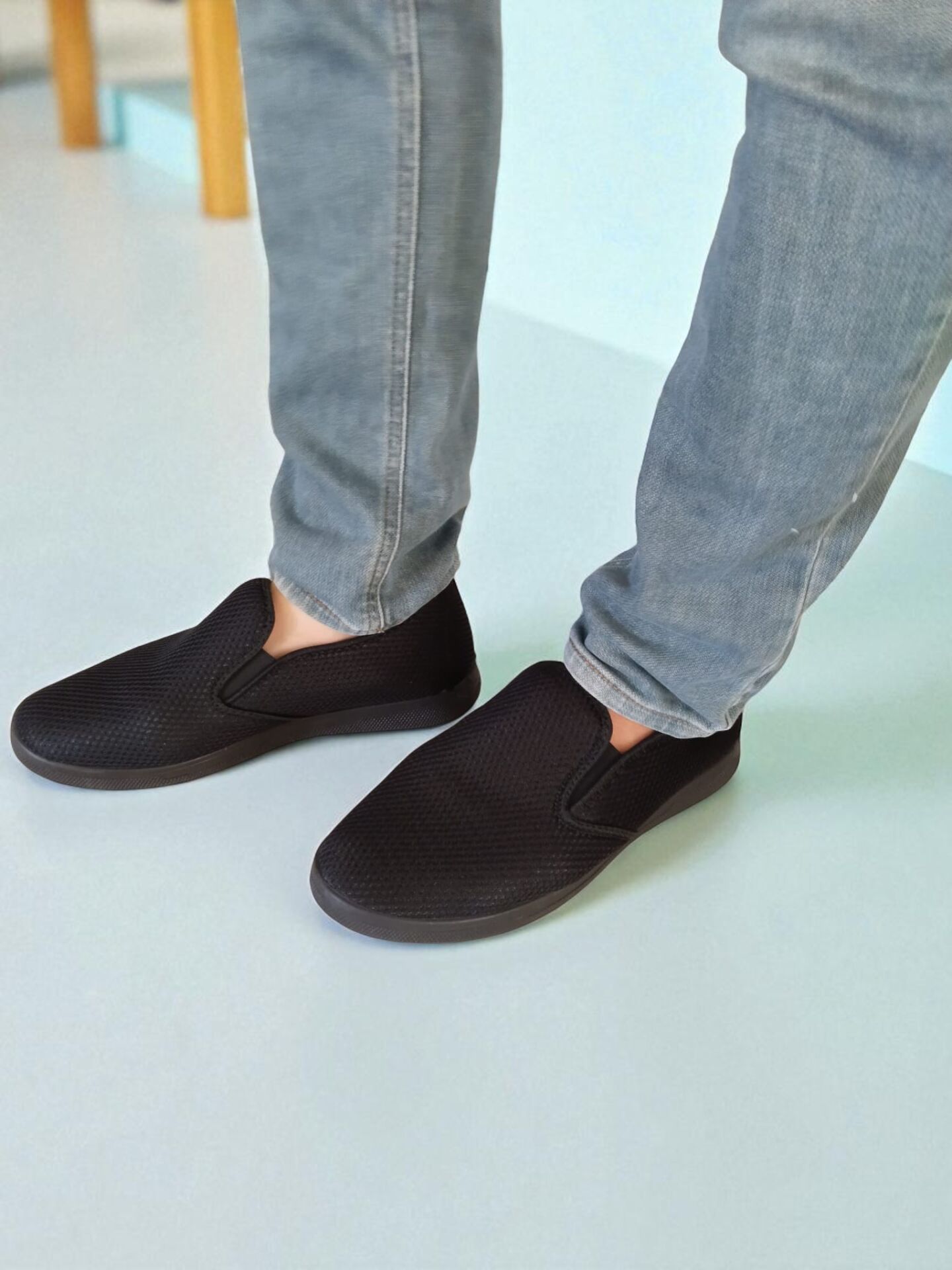 Siyah Triko Erkek Ayakkabısı