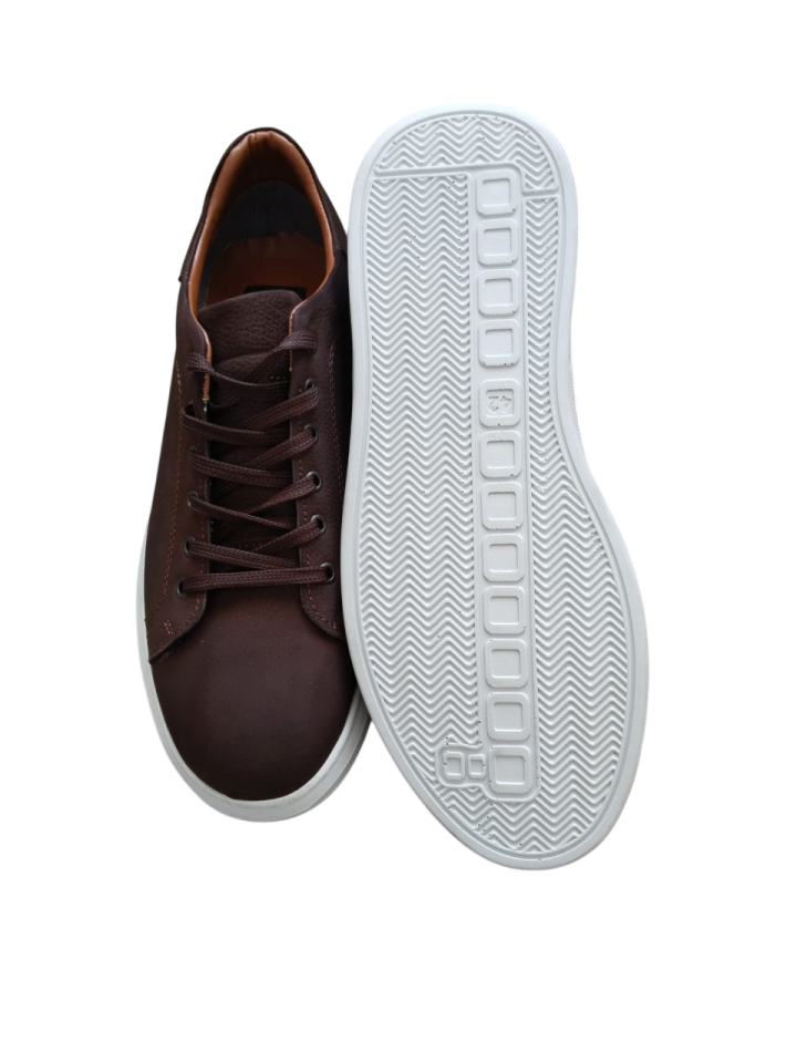 Kahverengi Nubuk Deri Erkek Ayakkabısı