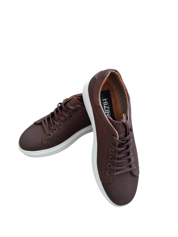 Kahverengi Nubuk Deri Erkek Ayakkabısı