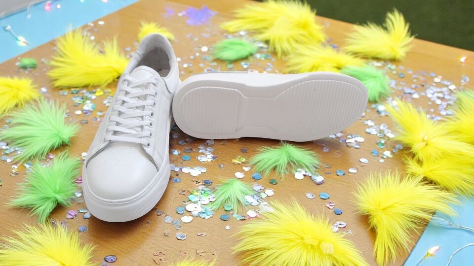 Hakiki Deri Beyaz Erkek Casual Ayakkabı