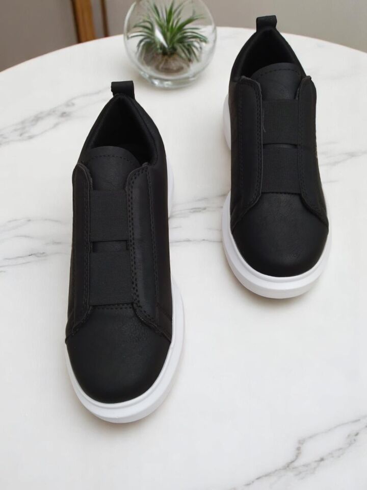 Erkek Siyah Beyaz Comfort Erkek Ayakkabısı