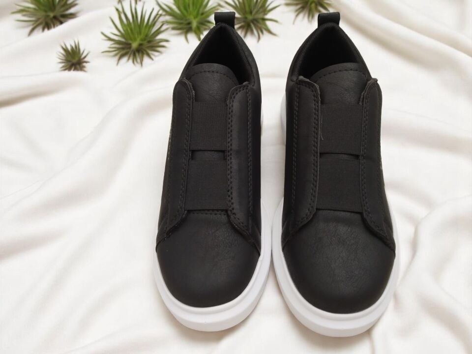 Erkek Siyah Beyaz Comfort Erkek Ayakkabısı