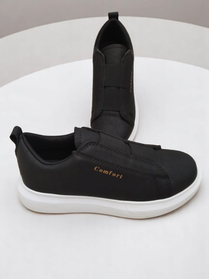 Erkek Siyah Beyaz Comfort Erkek Ayakkabısı