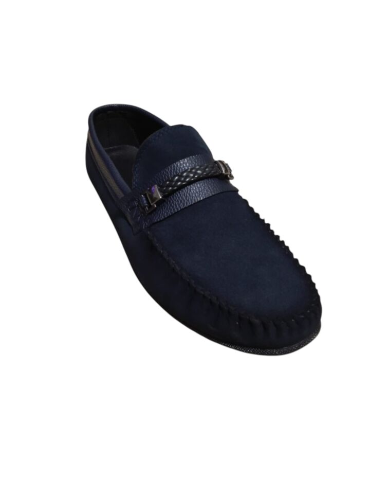 Erkek Mavi Loafer Ayakkabı