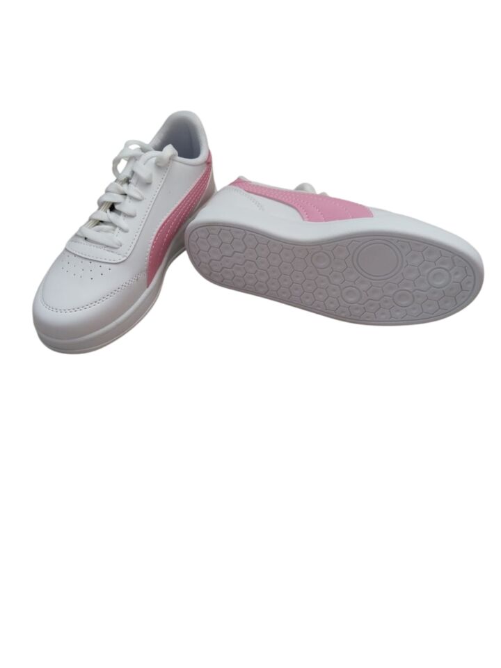 Kadın Beyaz Pembe Günlük Spor Ayakkabısı