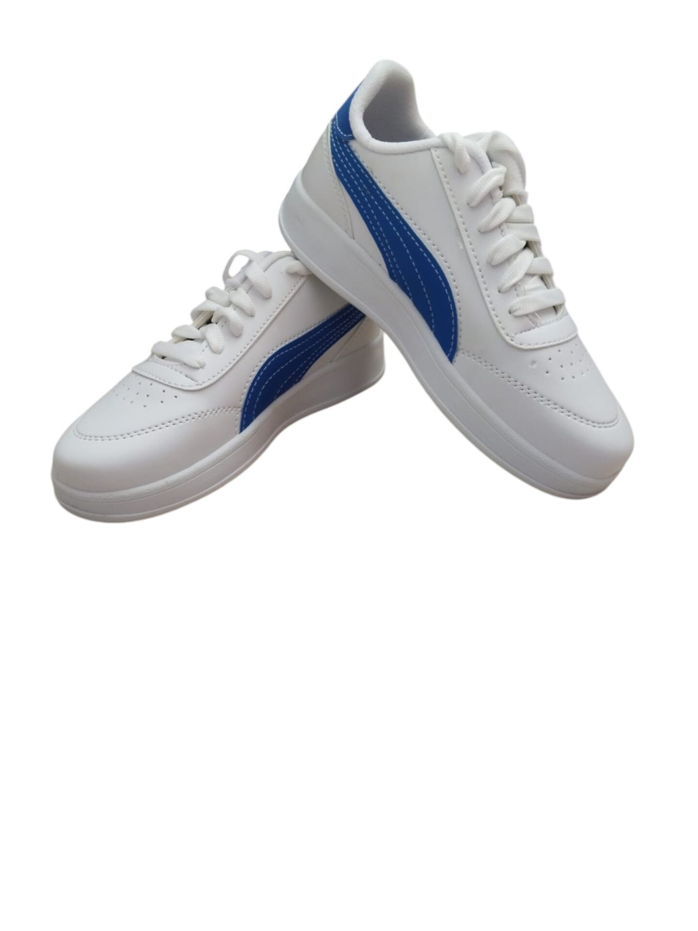 Kadın Beyaz Mavi Günlük Spor Ayakkabısı