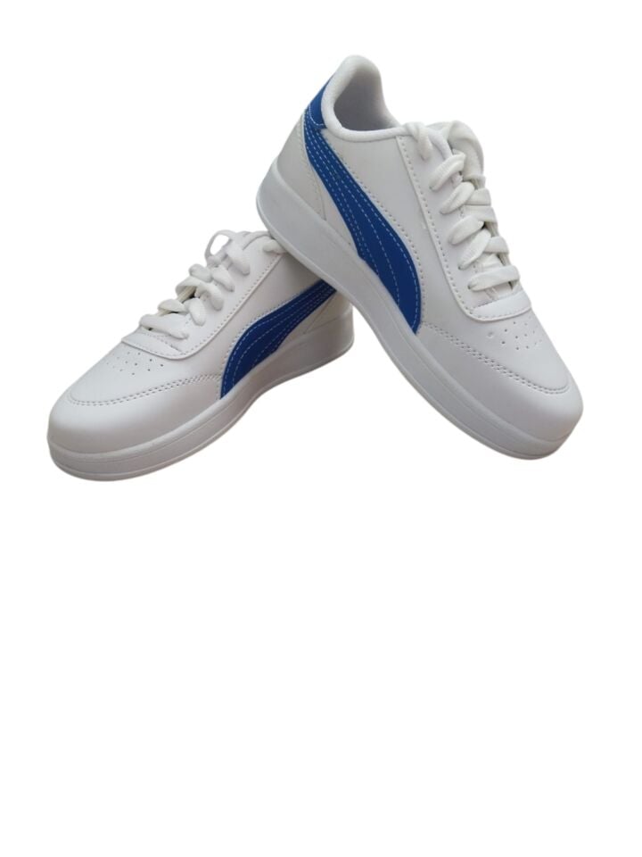 Kadın Beyaz Mavi Günlük Spor Ayakkabısı