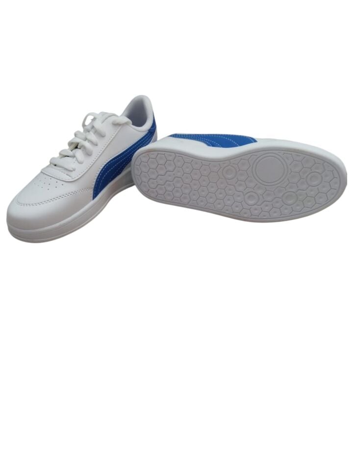 Kadın Beyaz Mavi Günlük Spor Ayakkabısı