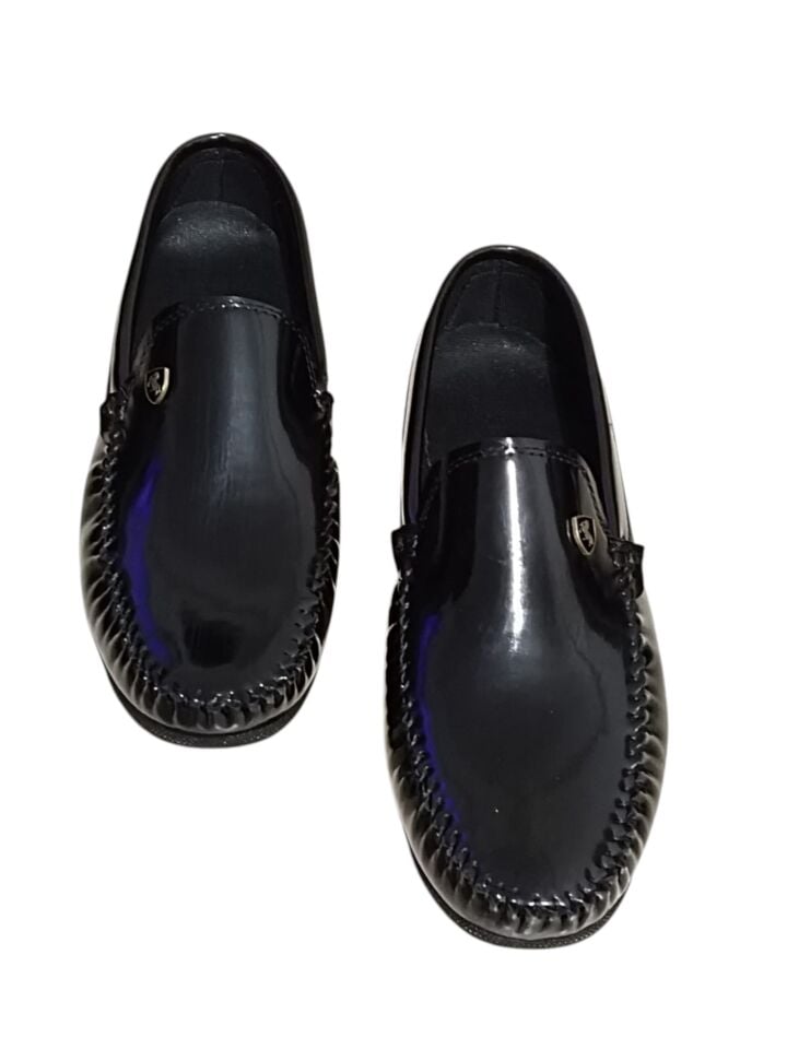 Siyah Erkek Rugan Loafer Ayakkabı