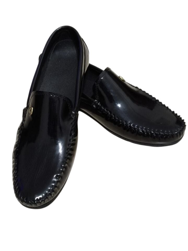 Siyah Erkek Rugan Loafer Ayakkabı