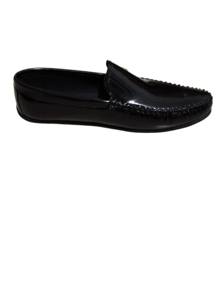 Siyah Erkek Rugan Loafer Ayakkabı