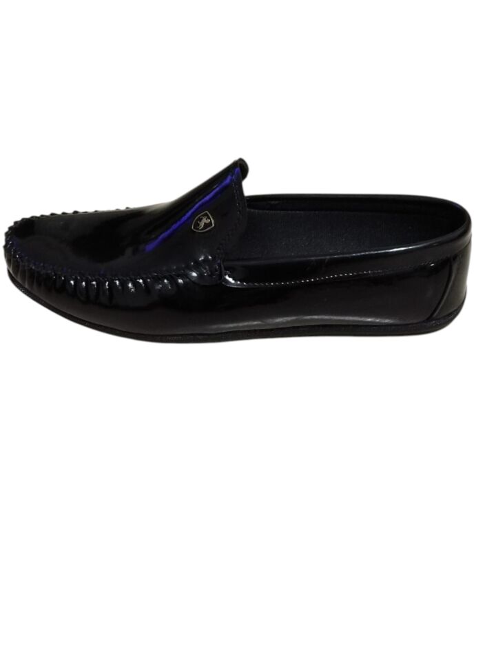 Siyah Erkek Rugan Loafer Ayakkabı