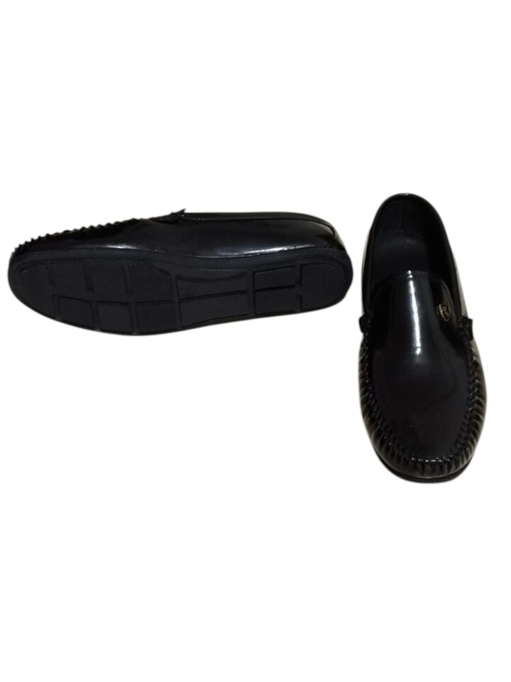 Siyah Erkek Rugan Loafer Ayakkabı