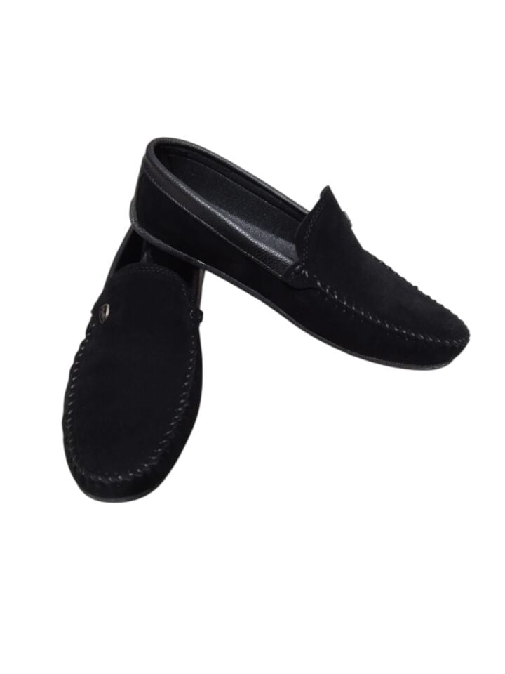 Siyah Süet Erkek Loafer Ayakkabı