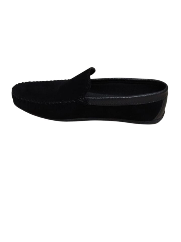 Siyah Süet Erkek Loafer Ayakkabı